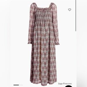 NWT XS Scarlett Hill House long sleeve nap dress